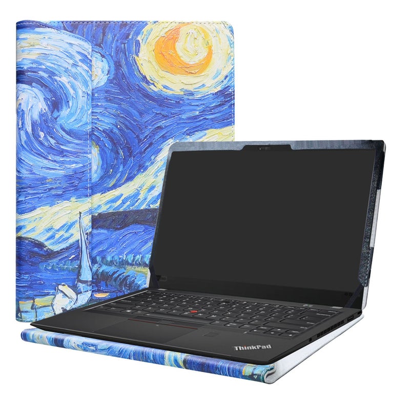 Alapmk Protective Case for Thinkpad X1 Carbon 8th Gen/7th Gen/6th Gen/5th Gen & ThinkPad X1 Yoga 4th gen/5th Gen & E410 14" Laptop(Not fit Thinkpad X1 Carbon 2nd Gen/3rd Gen/4th Gen),Starry Night - Image 1